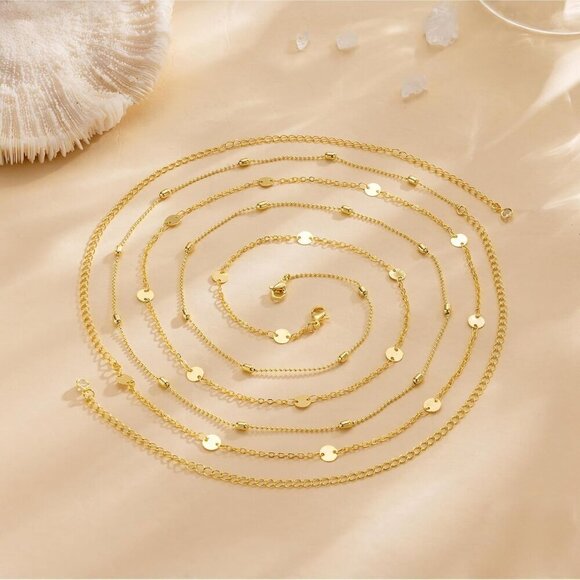 ✨ Chesky Waist Chain Women Gold 14K Plated Layered Belly Waterproof Sexy Chain - Picture 9 of 9